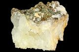 Pyrite On Calcite & Quartz - El Hammam Mine, Morocco #80356-1